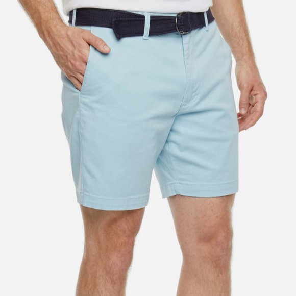 St. John's Bay Comfort stretch Men's 7" Inseam Belted Chino Short Size 42 NEW - Picture 2 of 7